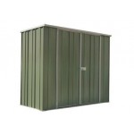 Spanbilt Yardstore F64-D 2.10m x 1.41m x 1.80m Flat Roof Garden Shed Medium Garden Sheds 